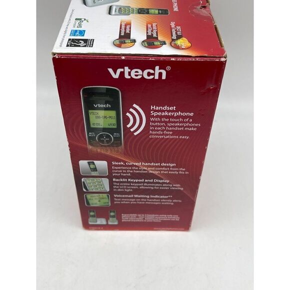Vtech 2 Handset Cordless Phone With Caller ID/ Call Waiting - Picture 3 of 6